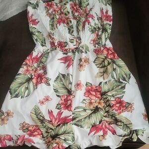 Floral Button-Up Romper